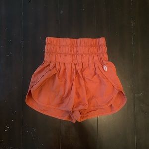 Free People The Way Home Shorts Burnt Orange